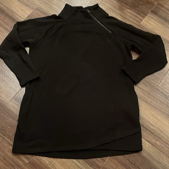 Athleta Cozy Karma Asym Sweatshirt Dress - Picture 2 of 7